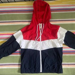 Red, White, and Blue Tennis / Track Windbreaker